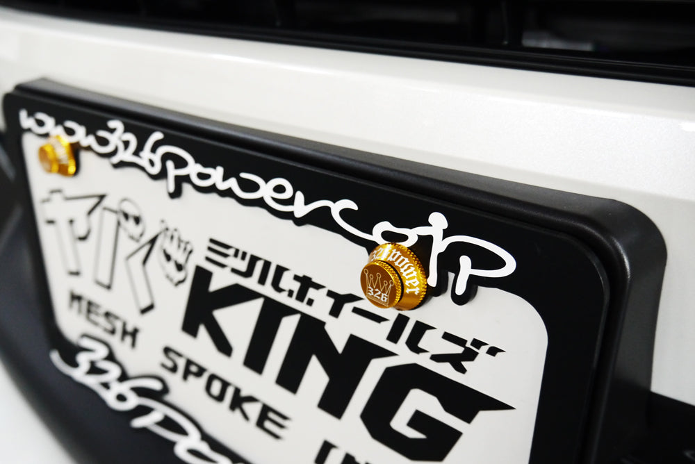 326POWER Watcher Dress number Plate Frame Bolts & Washers