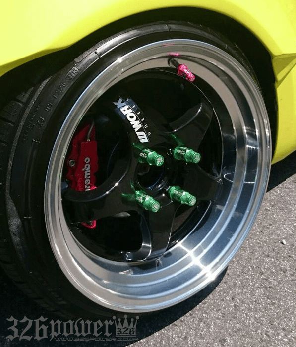 326POWER Lug Nut Style Air Valve Cap