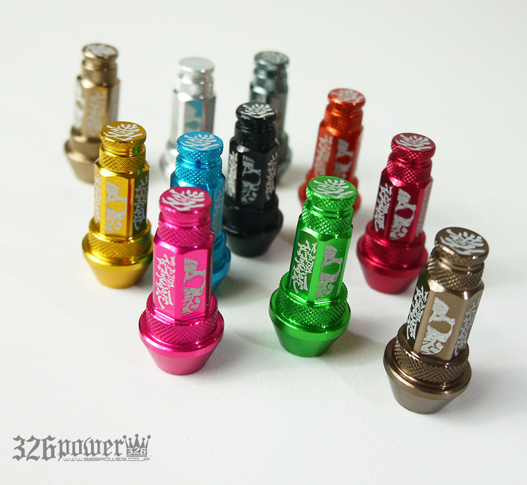 326POWER Lug Nut Style Air Valve Cap
