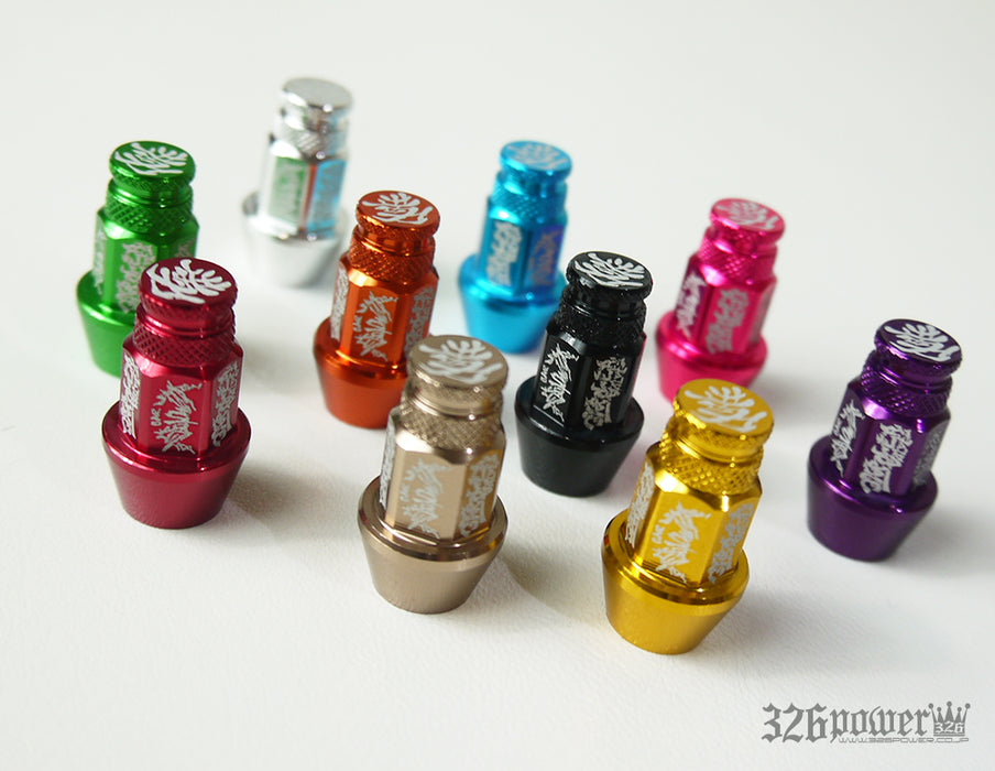 326POWER Lug Nut Style Air Valve Cap