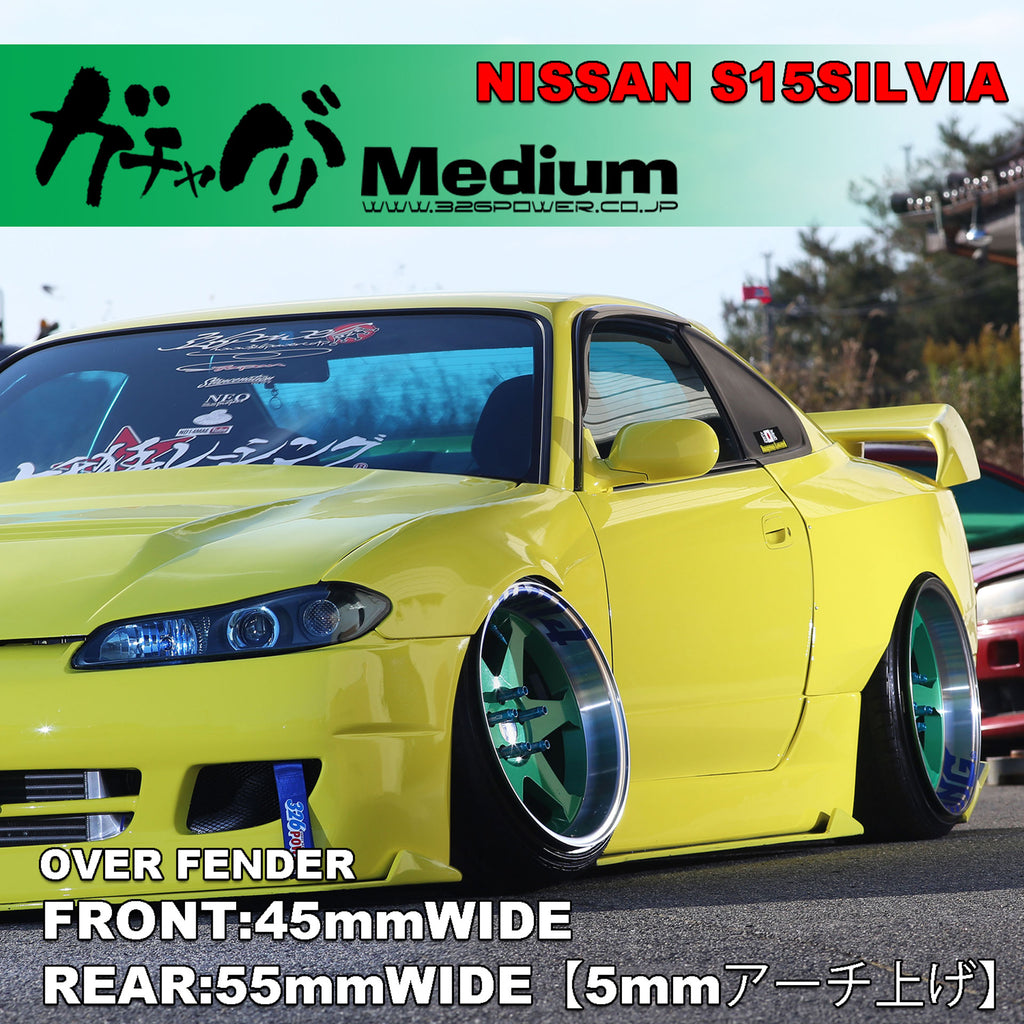 326POWER Nissan S15 Gachabari Medium Fenders — 326Power USA